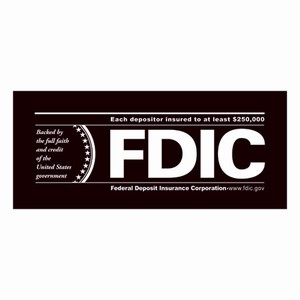 FDIC 1-Sided Outdoor Decal-Black